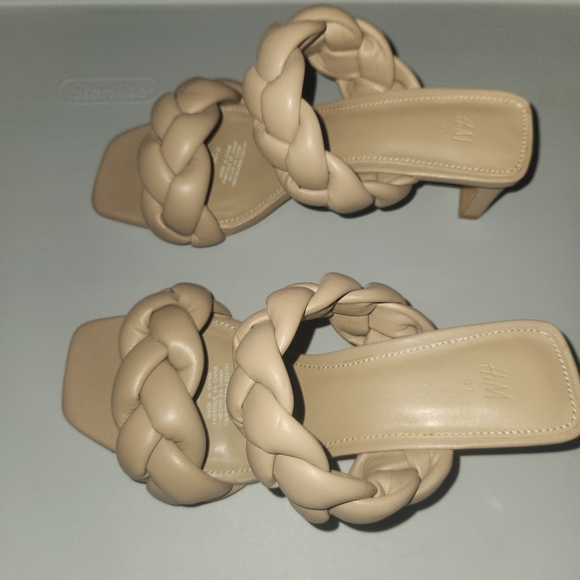 H&M Tan Braided Slip-in Sandals 6 - Picture 5 of 7